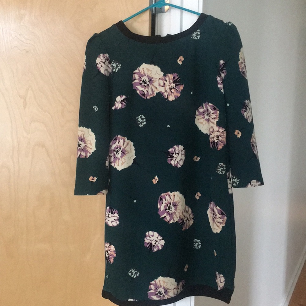 Green floral dress